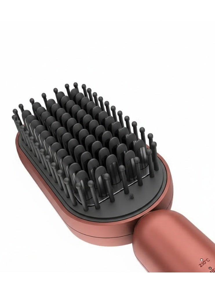 راش براش فرشاة تمليس الشعر راش براش S3 لايت - لون روز جولد - تقنية الأيونات - شعيرات مغطاة بالسيراميك - تصل لدرجة حرارة 230 مئوية - تصميم مدمج وخفيف - Image 5